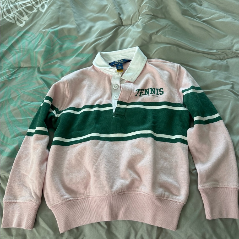 Polo by Ralph Lauren Pink and White Shirt